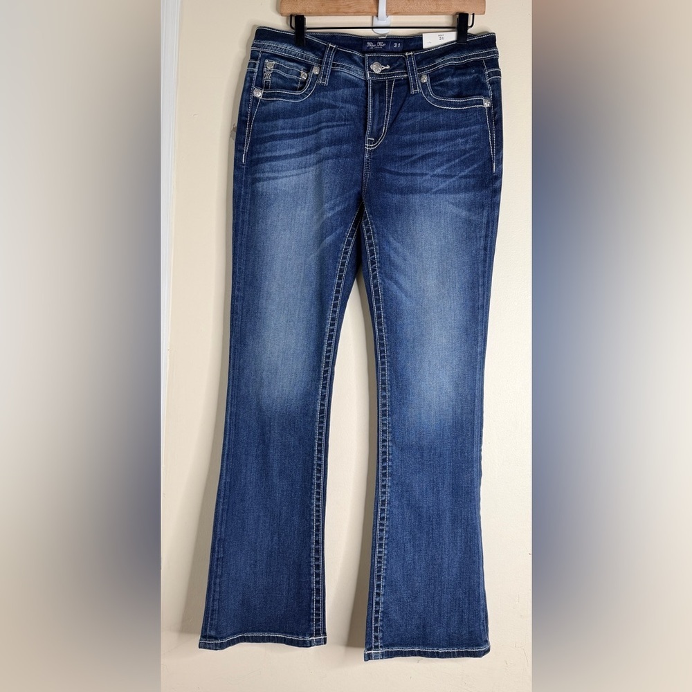 Miss Me Dark Blue Flare Jeans